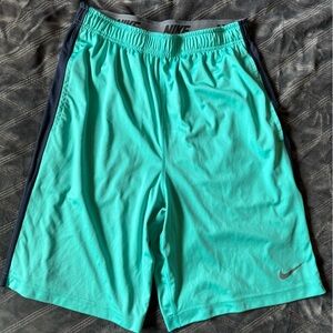 Nike dry-fit Men's Teal Athletic Shorts size Medium
